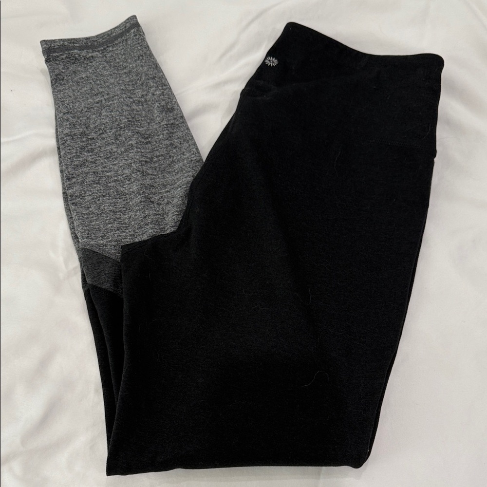 Women’s black & grey Tangerine leggings. Matching sweatshirt is listed.